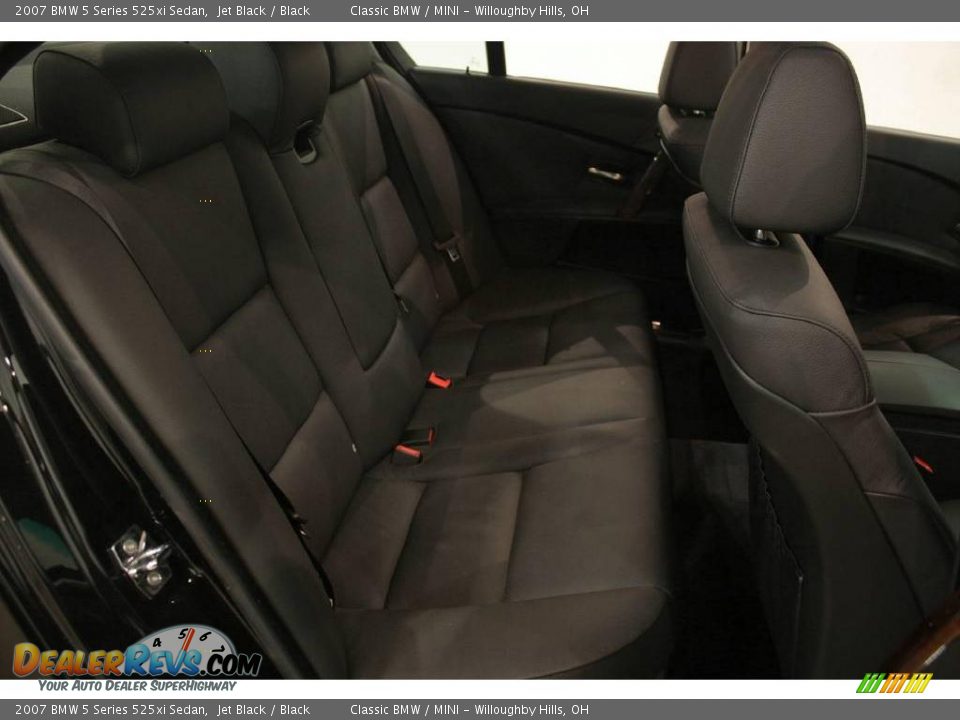 2007 BMW 5 Series 525xi Sedan Jet Black / Black Photo #21