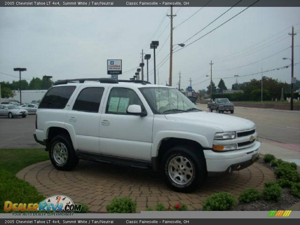 2005 Chevrolet Tahoe LT 4x4 Summit White / Tan/Neutral Photo #4