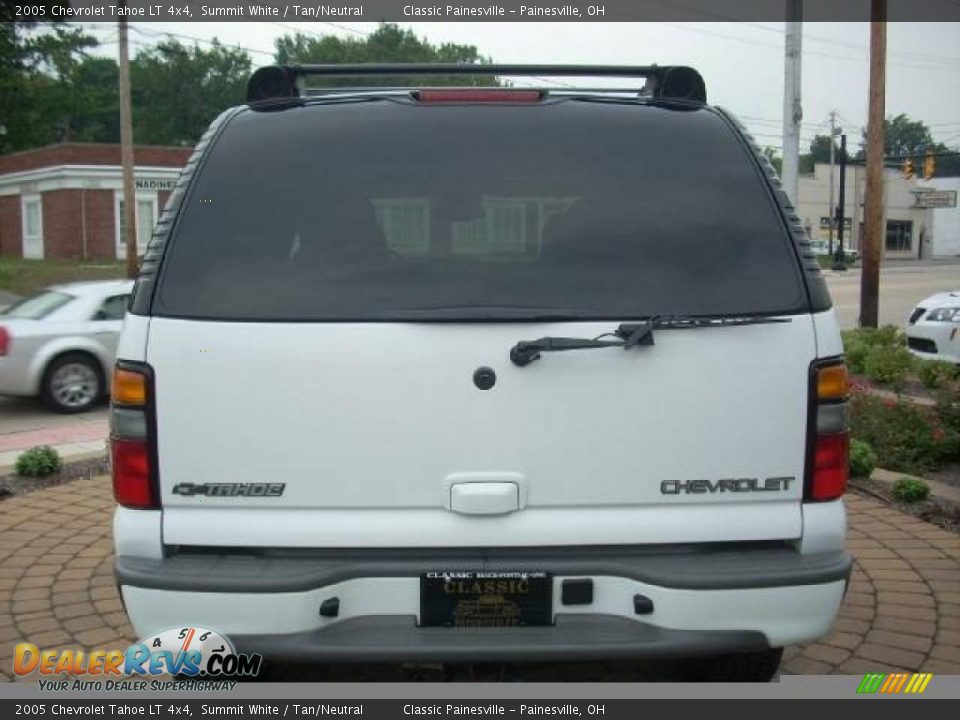 2005 Chevrolet Tahoe LT 4x4 Summit White / Tan/Neutral Photo #6