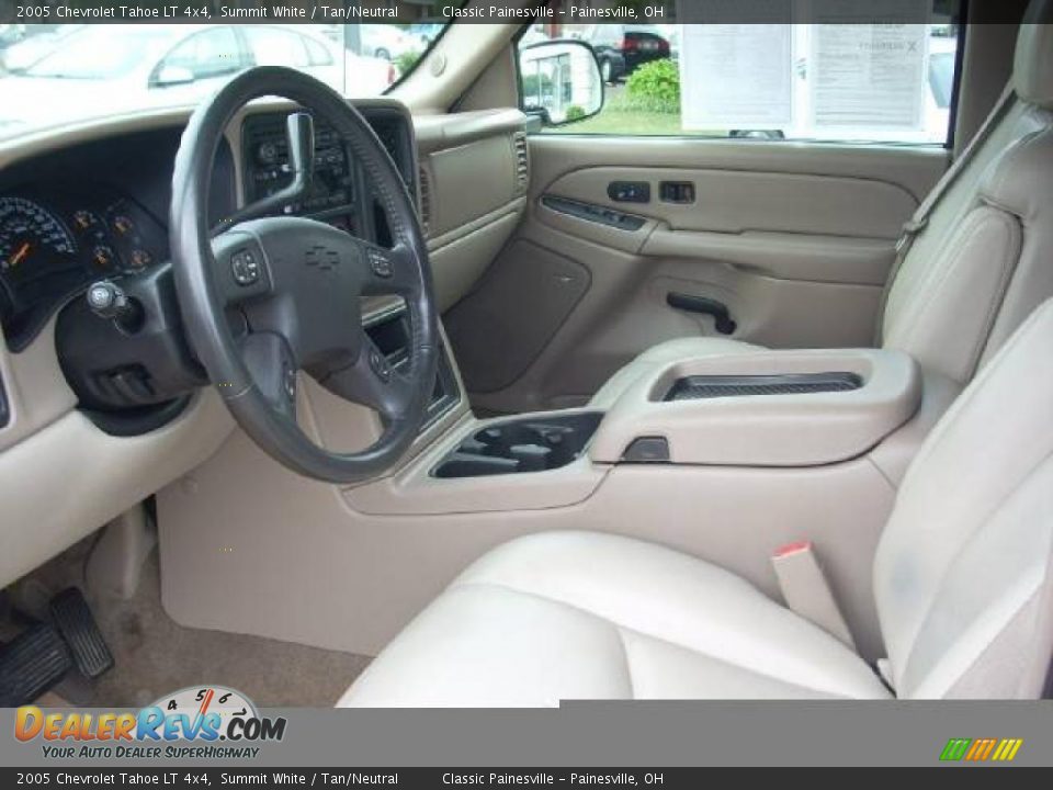 2005 Chevrolet Tahoe LT 4x4 Summit White / Tan/Neutral Photo #12
