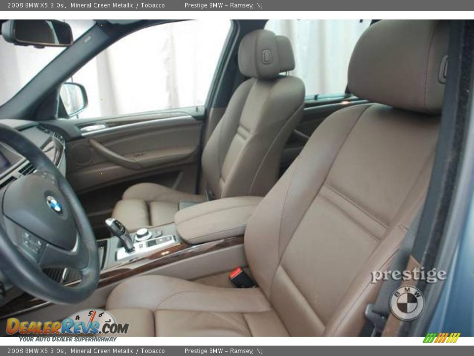2008 BMW X5 3.0si Mineral Green Metallic / Tobacco Photo #5