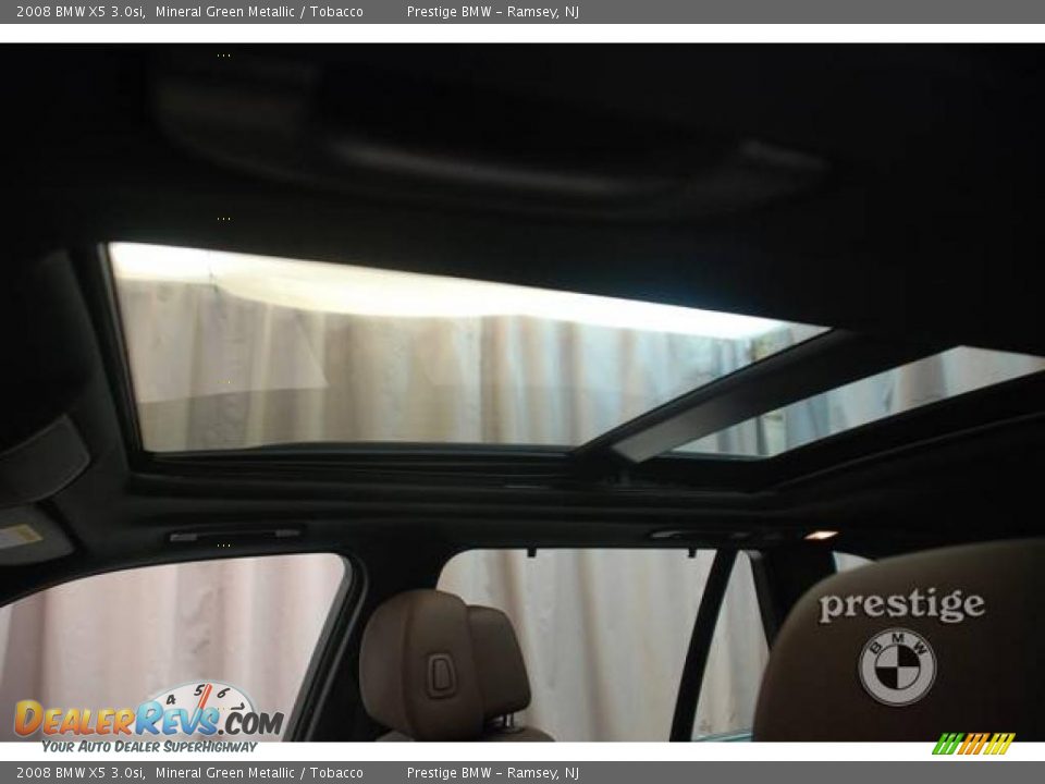 2008 BMW X5 3.0si Mineral Green Metallic / Tobacco Photo #6
