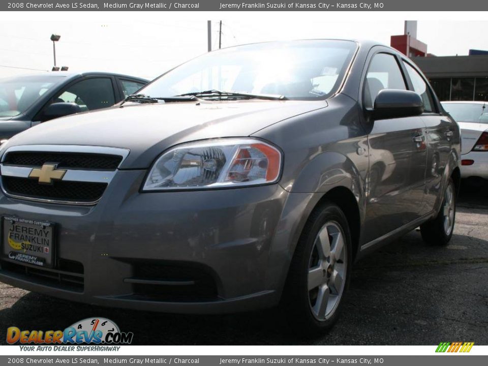 2008 Chevrolet Aveo LS Sedan Medium Gray Metallic / Charcoal Photo #3