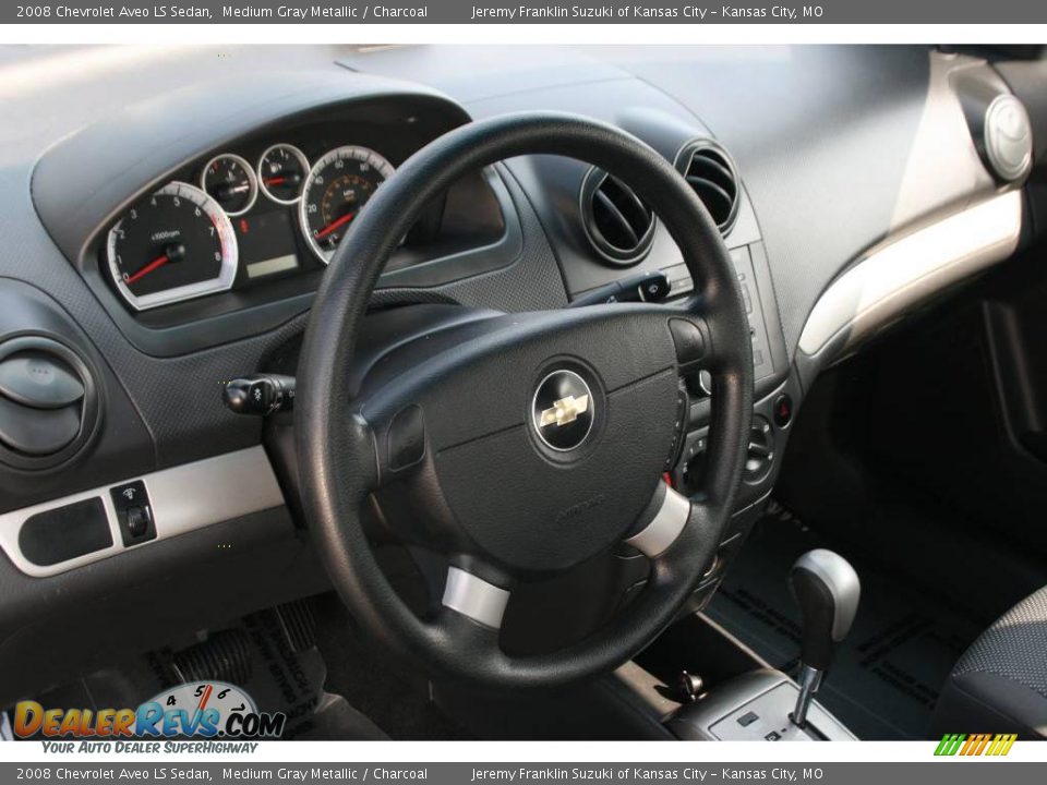 2008 Chevrolet Aveo LS Sedan Medium Gray Metallic / Charcoal Photo #7