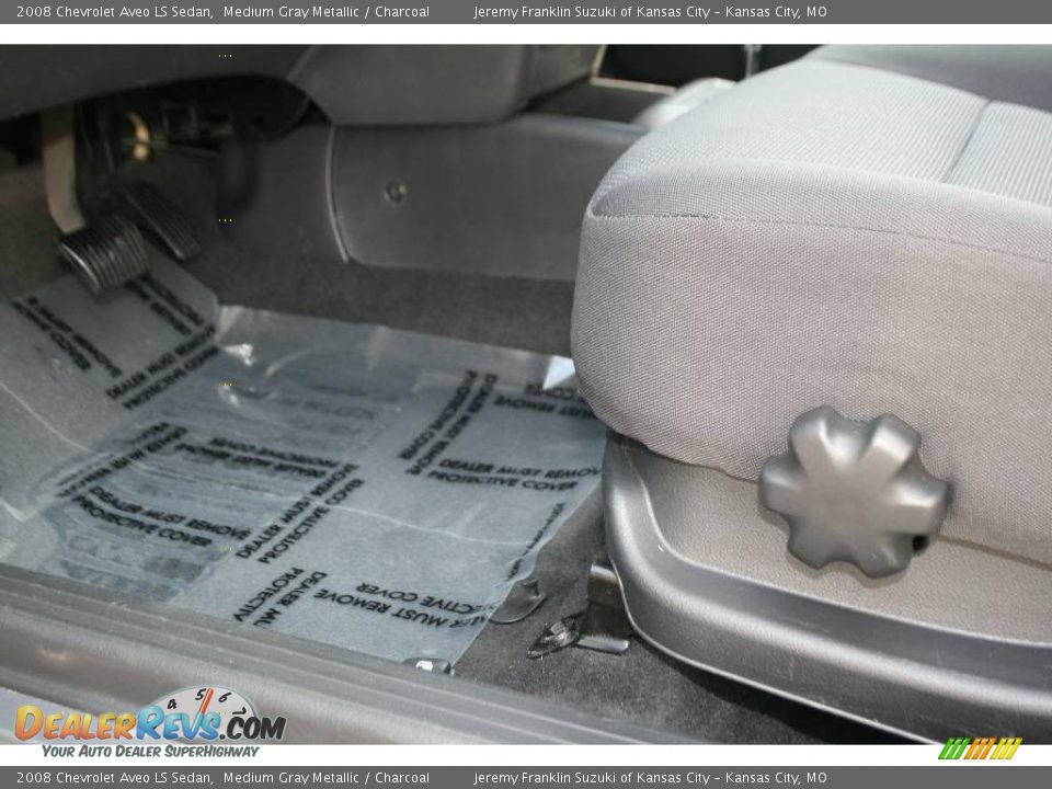 2008 Chevrolet Aveo LS Sedan Medium Gray Metallic / Charcoal Photo #13