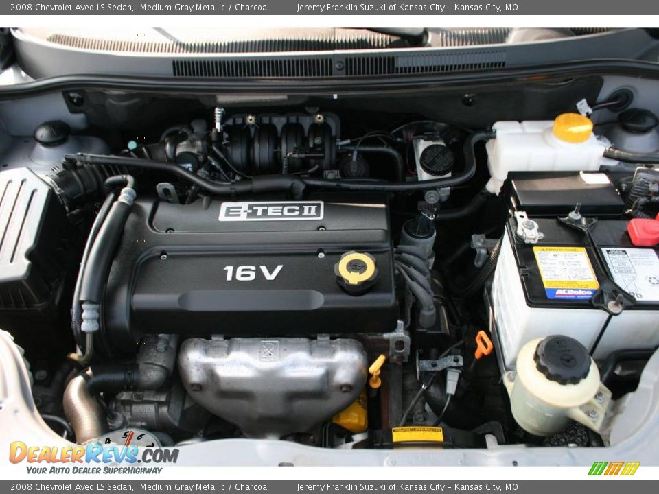 2008 Chevrolet Aveo LS Sedan Medium Gray Metallic / Charcoal Photo #28