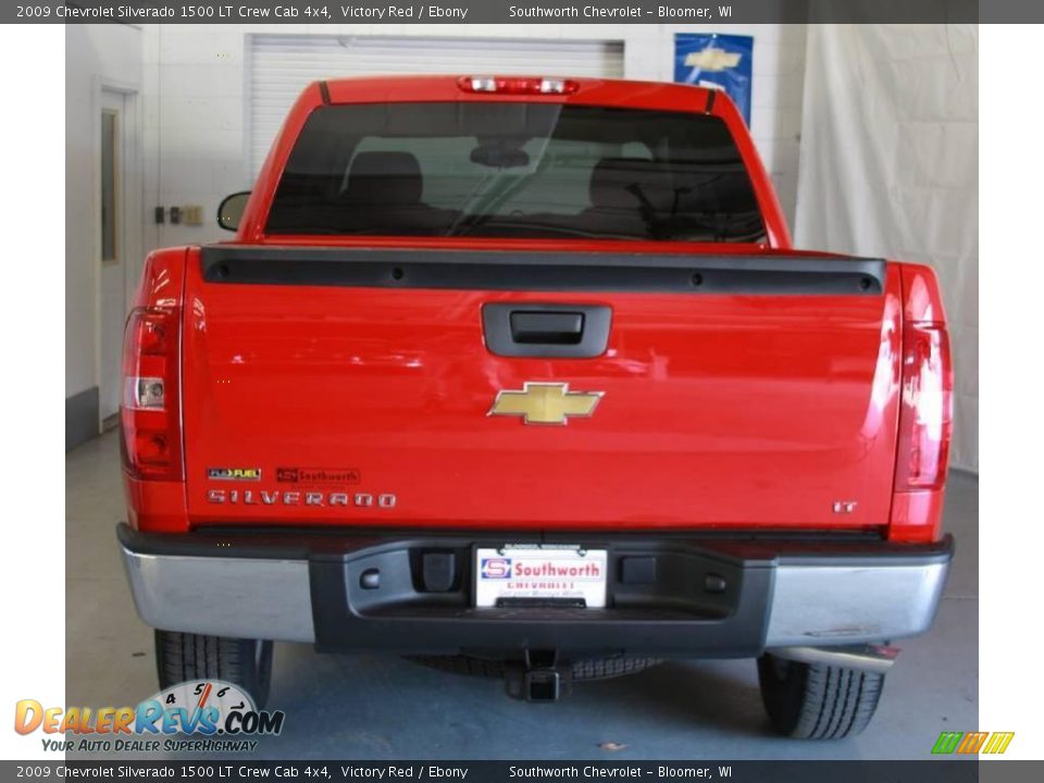 2009 Chevrolet Silverado 1500 LT Crew Cab 4x4 Victory Red / Ebony Photo #3