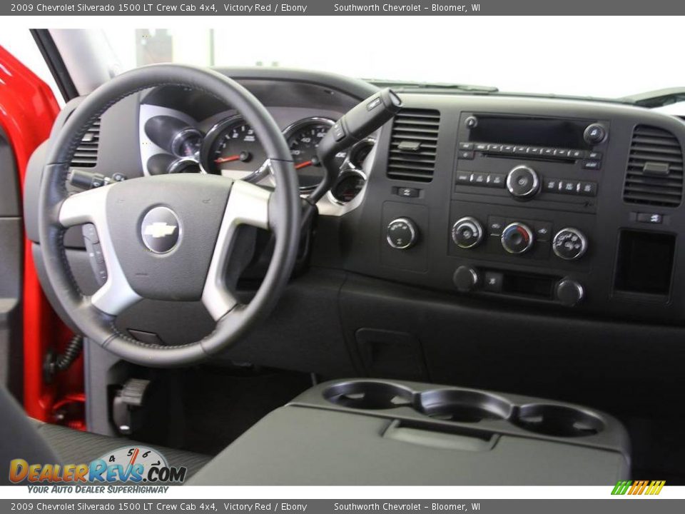 2009 Chevrolet Silverado 1500 LT Crew Cab 4x4 Victory Red / Ebony Photo #6