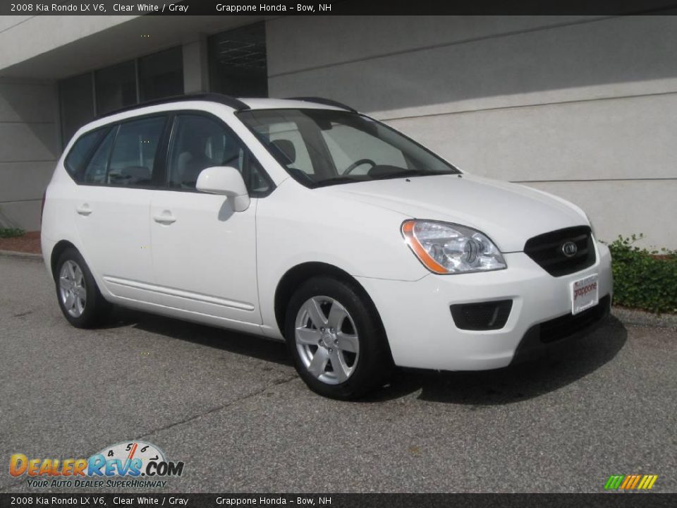 2008 Kia Rondo LX V6 Clear White / Gray Photo #1
