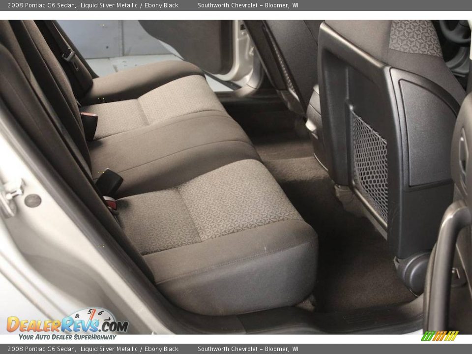 2008 Pontiac G6 Sedan Liquid Silver Metallic / Ebony Black Photo #5