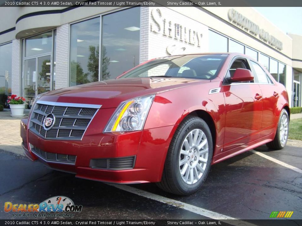 2010 Cadillac CTS 4 3.0 AWD Sedan Crystal Red Tintcoat / Light Titanium/Ebony Photo #1