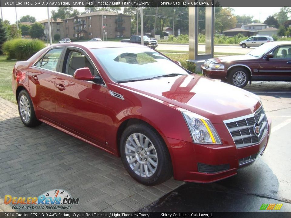 2010 Cadillac CTS 4 3.0 AWD Sedan Crystal Red Tintcoat / Light Titanium/Ebony Photo #3