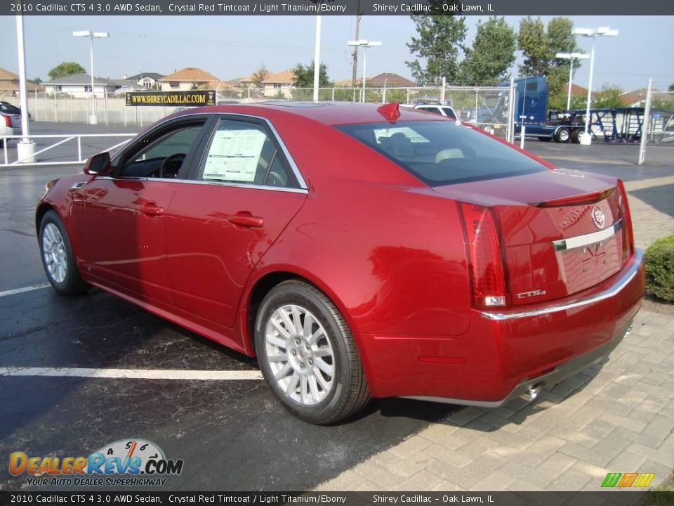 2010 Cadillac CTS 4 3.0 AWD Sedan Crystal Red Tintcoat / Light Titanium/Ebony Photo #6