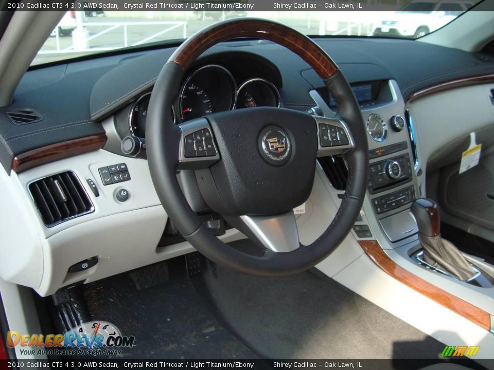 2010 Cadillac CTS 4 3.0 AWD Sedan Crystal Red Tintcoat / Light Titanium/Ebony Photo #10