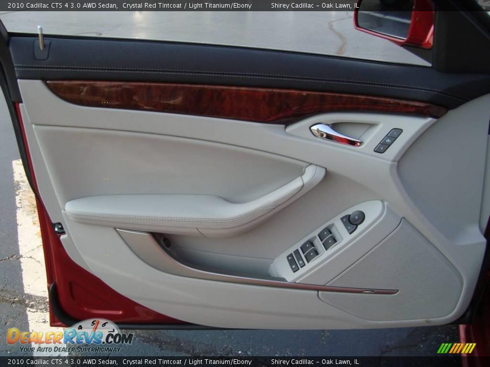 2010 Cadillac CTS 4 3.0 AWD Sedan Crystal Red Tintcoat / Light Titanium/Ebony Photo #11