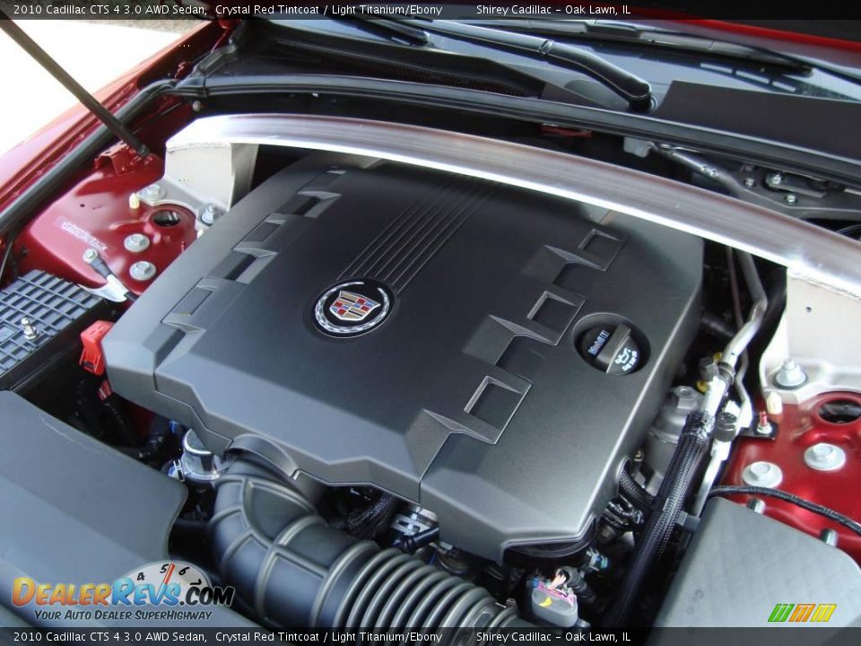 2010 Cadillac CTS 4 3.0 AWD Sedan Crystal Red Tintcoat / Light Titanium/Ebony Photo #14