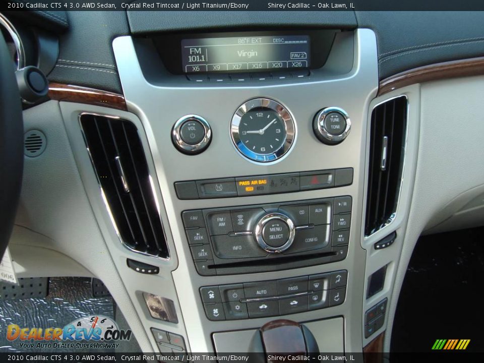 2010 Cadillac CTS 4 3.0 AWD Sedan Crystal Red Tintcoat / Light Titanium/Ebony Photo #16