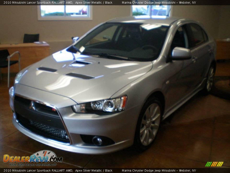 2010 Mitsubishi Lancer Sportback RALLIART AWD Apex Silver Metallic / Black Photo #1