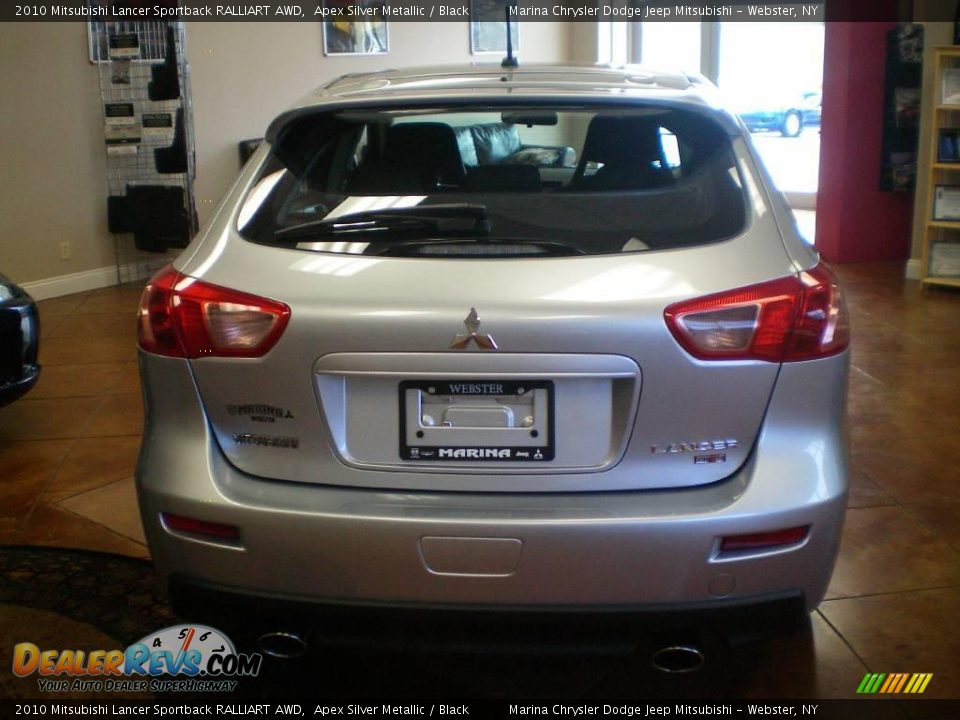 2010 Mitsubishi Lancer Sportback RALLIART AWD Apex Silver Metallic / Black Photo #7