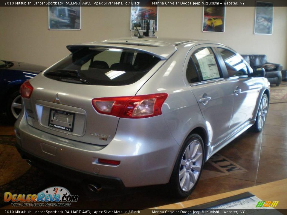 2010 Mitsubishi Lancer Sportback RALLIART AWD Apex Silver Metallic / Black Photo #8