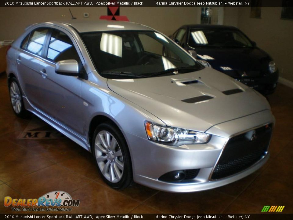 2010 Mitsubishi Lancer Sportback RALLIART AWD Apex Silver Metallic / Black Photo #9