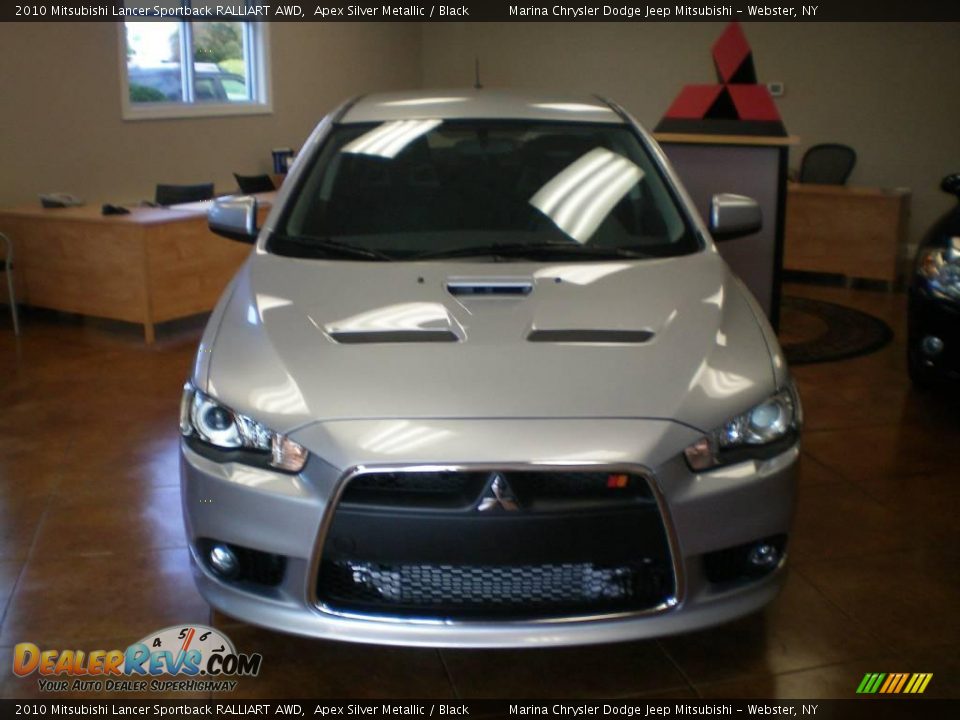 2010 Mitsubishi Lancer Sportback RALLIART AWD Apex Silver Metallic / Black Photo #10