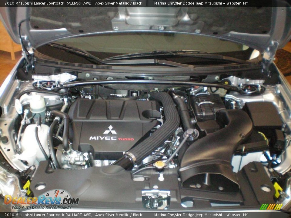2010 Mitsubishi Lancer Sportback RALLIART AWD Apex Silver Metallic / Black Photo #12