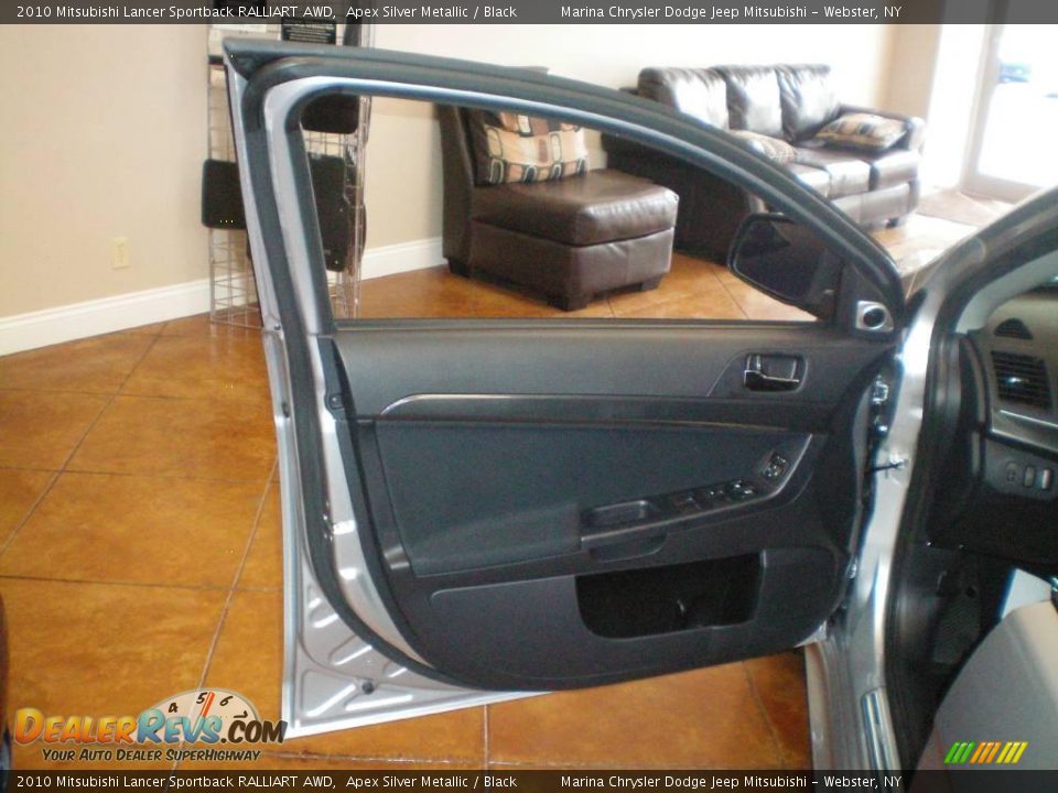 2010 Mitsubishi Lancer Sportback RALLIART AWD Apex Silver Metallic / Black Photo #13