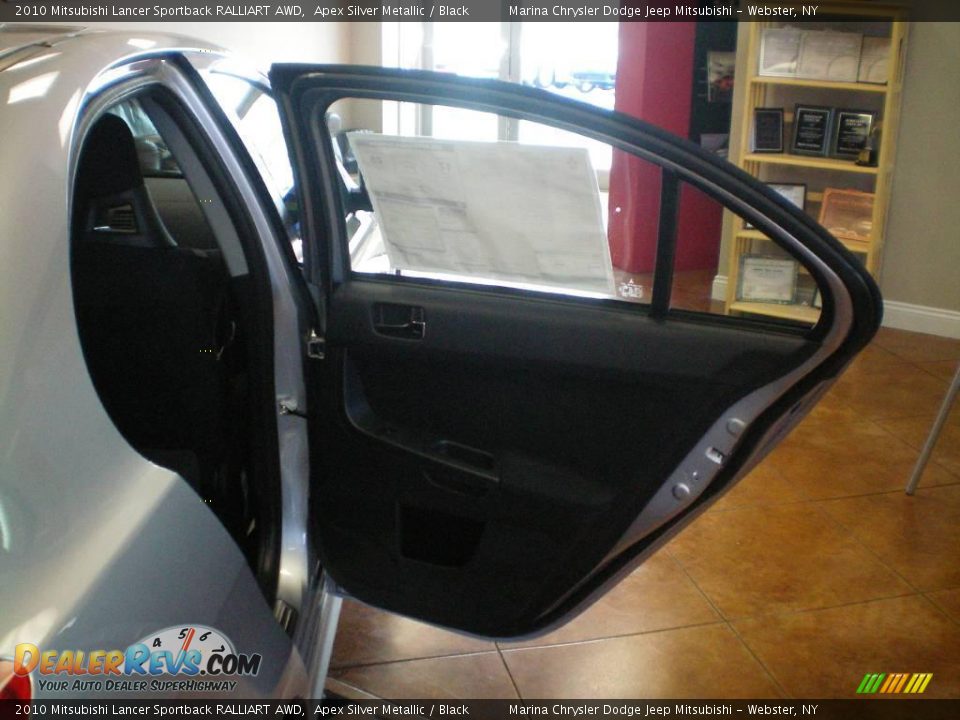 2010 Mitsubishi Lancer Sportback RALLIART AWD Apex Silver Metallic / Black Photo #18
