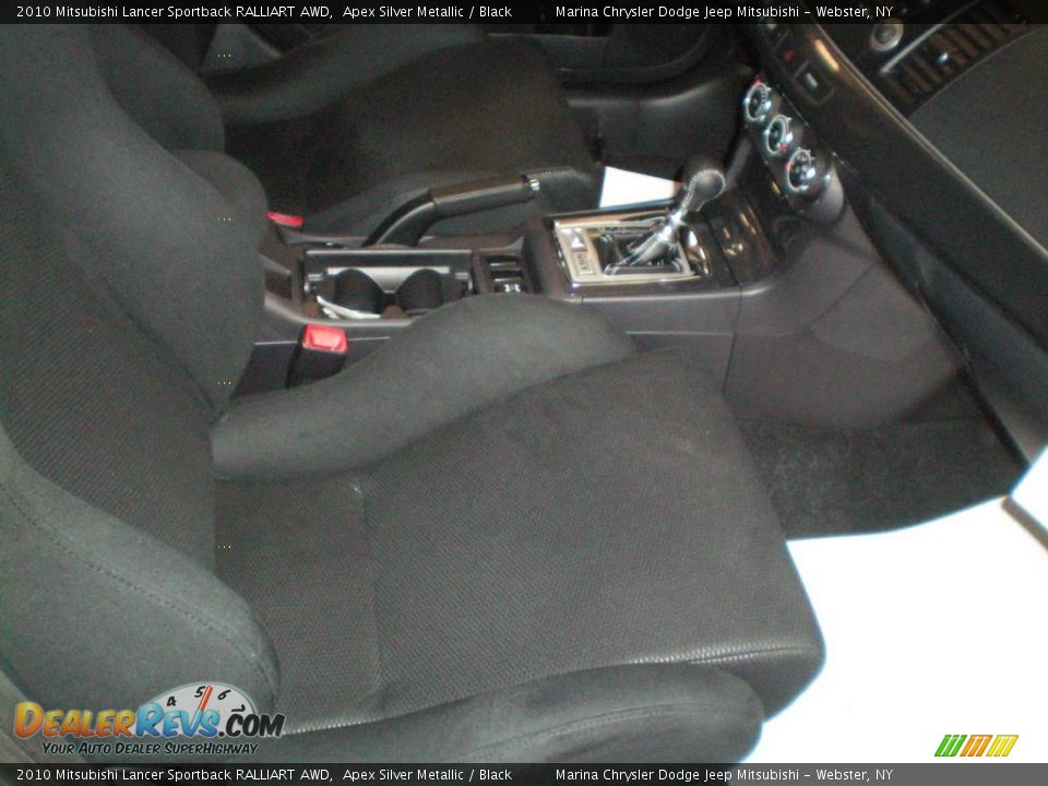 2010 Mitsubishi Lancer Sportback RALLIART AWD Apex Silver Metallic / Black Photo #21