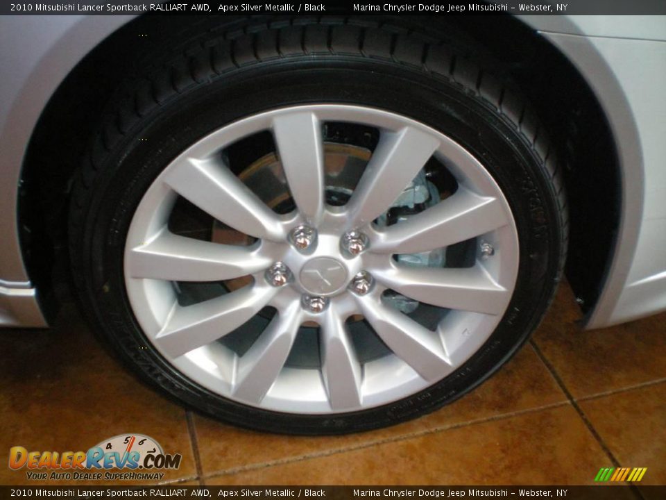 2010 Mitsubishi Lancer Sportback RALLIART AWD Apex Silver Metallic / Black Photo #22