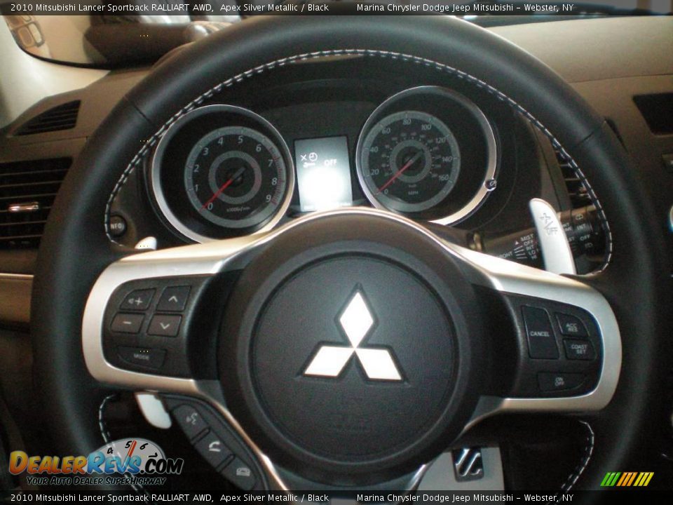 2010 Mitsubishi Lancer Sportback RALLIART AWD Apex Silver Metallic / Black Photo #24