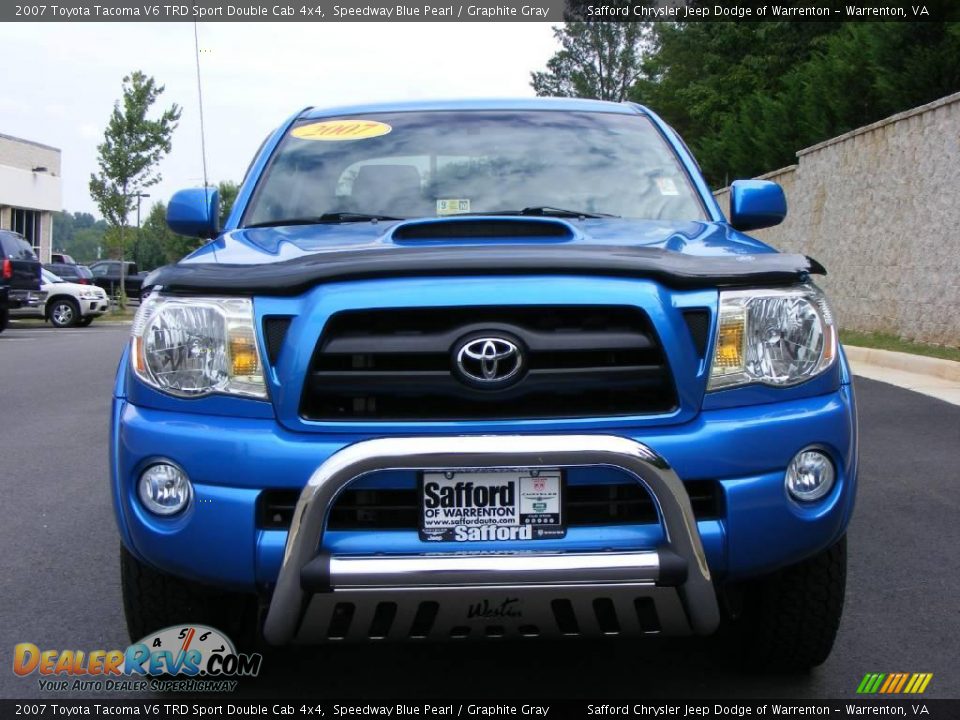 2007 Toyota Tacoma V6 TRD Sport Double Cab 4x4 Speedway Blue Pearl / Graphite Gray Photo #5