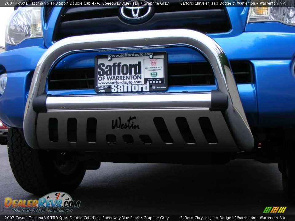 2007 Toyota Tacoma V6 TRD Sport Double Cab 4x4 Speedway Blue Pearl / Graphite Gray Photo #9