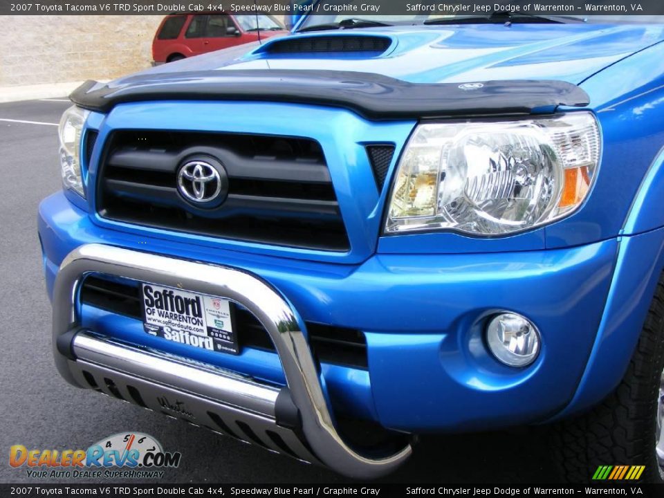 2007 Toyota Tacoma V6 TRD Sport Double Cab 4x4 Speedway Blue Pearl / Graphite Gray Photo #10