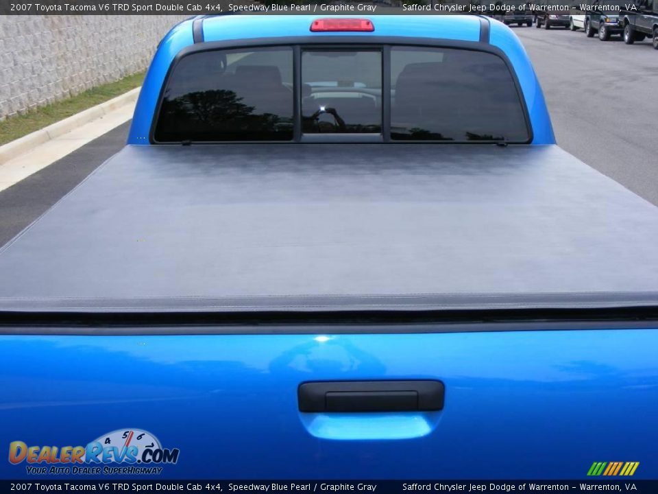 2007 Toyota Tacoma V6 TRD Sport Double Cab 4x4 Speedway Blue Pearl / Graphite Gray Photo #11