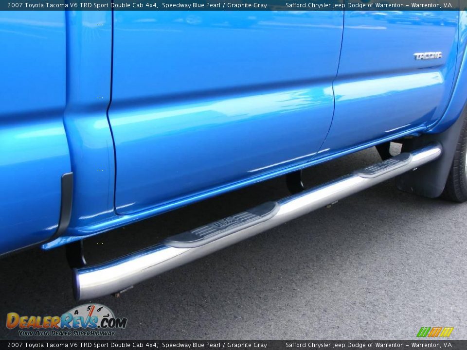 2007 Toyota Tacoma V6 TRD Sport Double Cab 4x4 Speedway Blue Pearl / Graphite Gray Photo #15