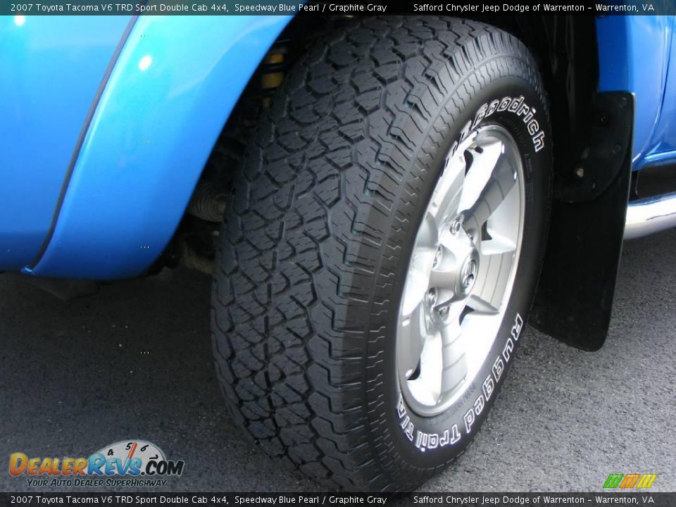 2007 Toyota Tacoma V6 TRD Sport Double Cab 4x4 Speedway Blue Pearl / Graphite Gray Photo #19
