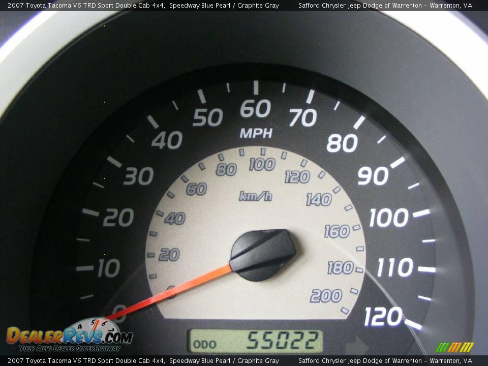2007 Toyota Tacoma V6 TRD Sport Double Cab 4x4 Speedway Blue Pearl / Graphite Gray Photo #20
