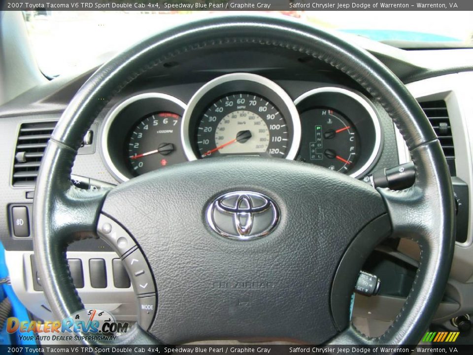 2007 Toyota Tacoma V6 TRD Sport Double Cab 4x4 Speedway Blue Pearl / Graphite Gray Photo #21