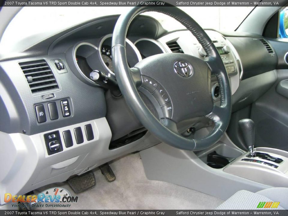 2007 Toyota Tacoma V6 TRD Sport Double Cab 4x4 Speedway Blue Pearl / Graphite Gray Photo #22