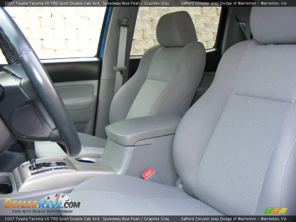 2007 Toyota Tacoma V6 TRD Sport Double Cab 4x4 Speedway Blue Pearl / Graphite Gray Photo #25