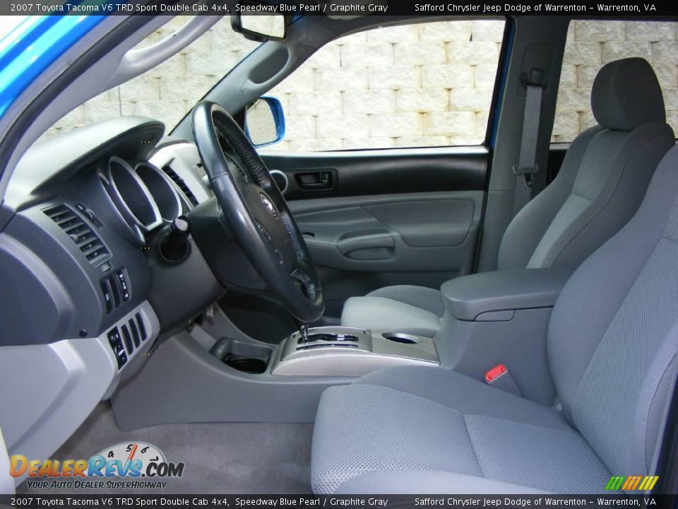 2007 Toyota Tacoma V6 TRD Sport Double Cab 4x4 Speedway Blue Pearl / Graphite Gray Photo #26