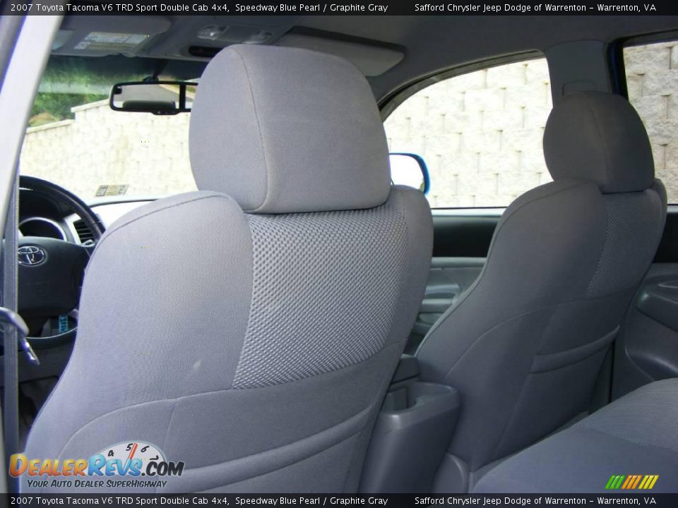 2007 Toyota Tacoma V6 TRD Sport Double Cab 4x4 Speedway Blue Pearl / Graphite Gray Photo #27