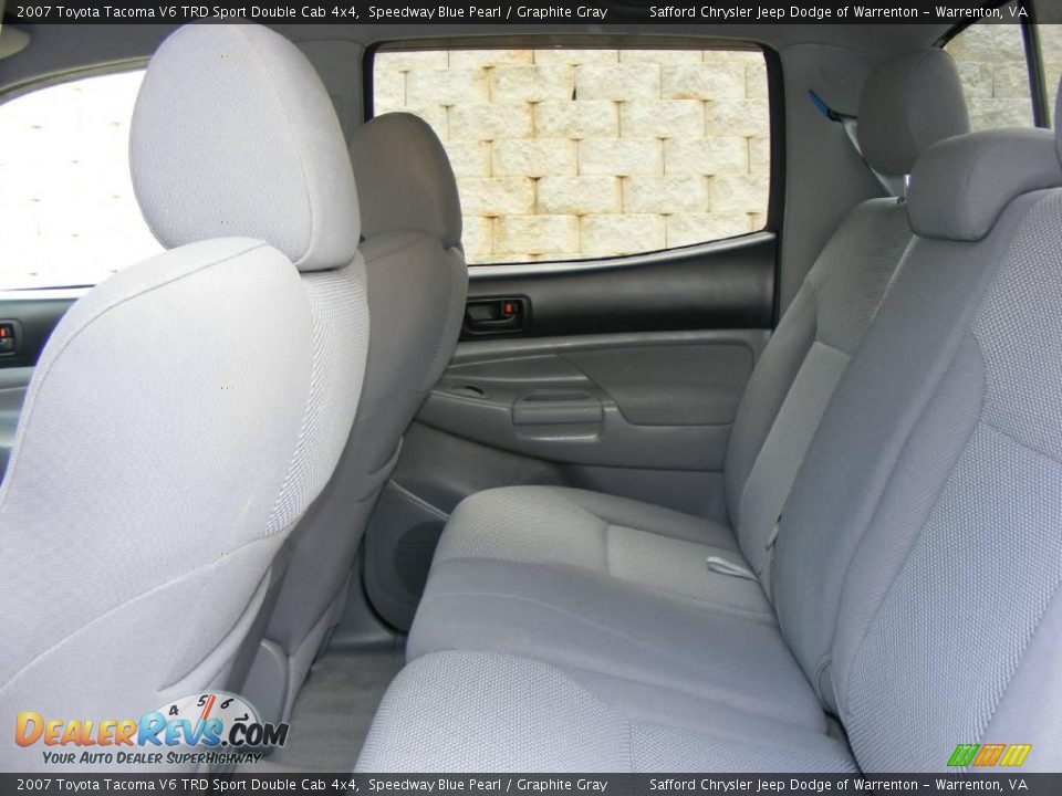 2007 Toyota Tacoma V6 TRD Sport Double Cab 4x4 Speedway Blue Pearl / Graphite Gray Photo #28