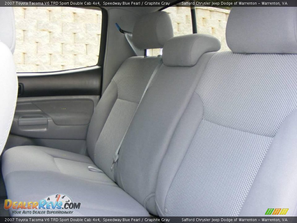2007 Toyota Tacoma V6 TRD Sport Double Cab 4x4 Speedway Blue Pearl / Graphite Gray Photo #29