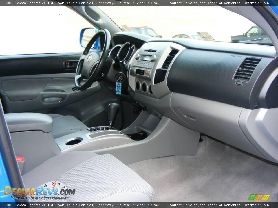 2007 Toyota Tacoma V6 TRD Sport Double Cab 4x4 Speedway Blue Pearl / Graphite Gray Photo #30