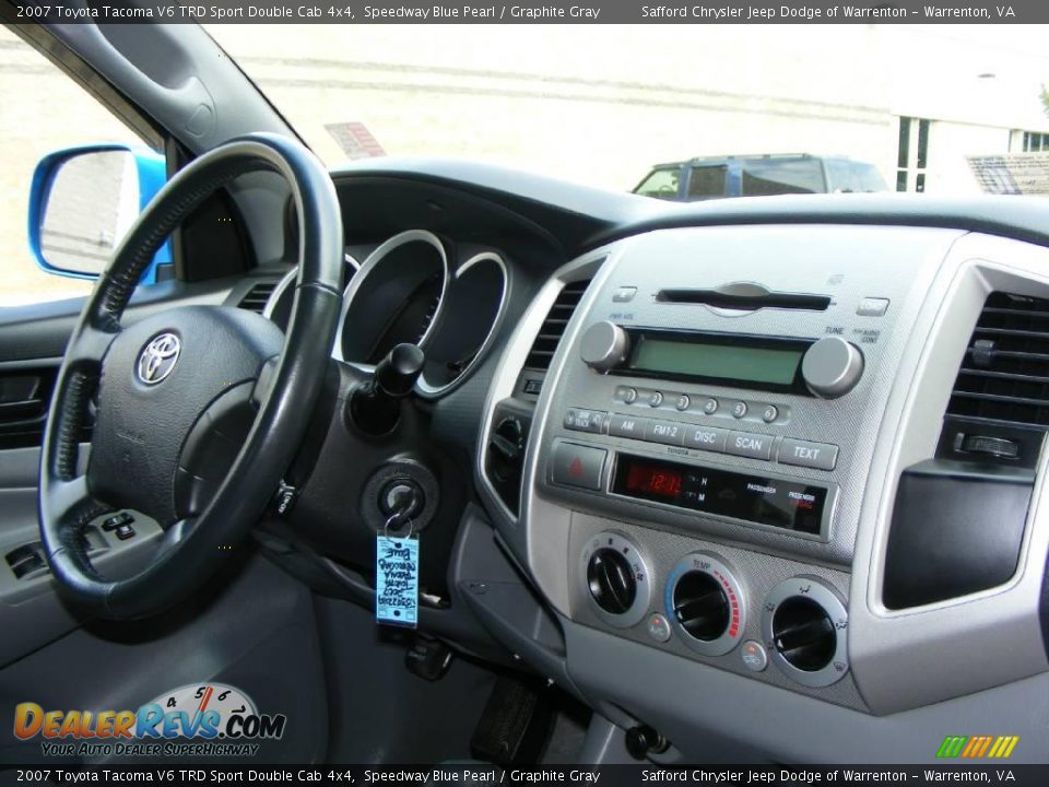 2007 Toyota Tacoma V6 TRD Sport Double Cab 4x4 Speedway Blue Pearl / Graphite Gray Photo #31