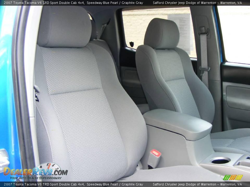 2007 Toyota Tacoma V6 TRD Sport Double Cab 4x4 Speedway Blue Pearl / Graphite Gray Photo #33