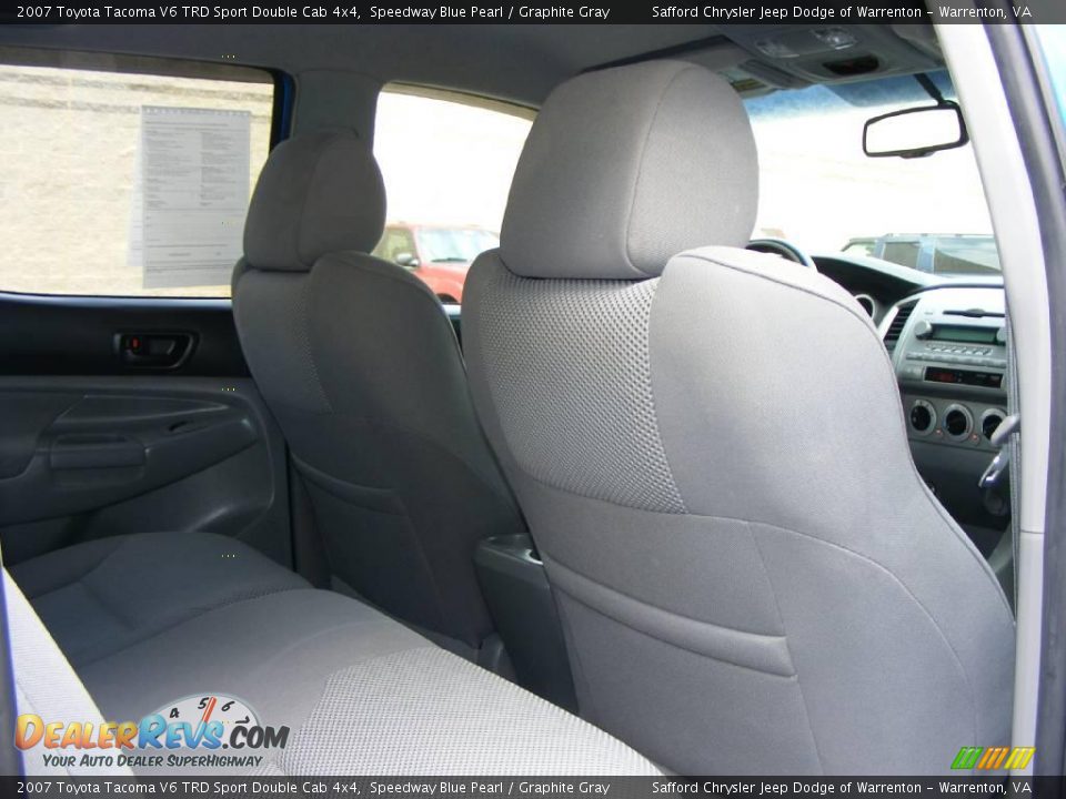2007 Toyota Tacoma V6 TRD Sport Double Cab 4x4 Speedway Blue Pearl / Graphite Gray Photo #34